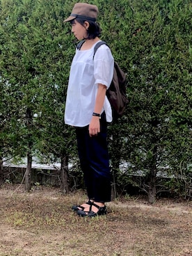 Herve Chapelierのバックパック/リュック（ブラウン系）を使った人気