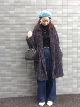 「MARANT ETOILE（マランエトワール）のアイテム（ジャケット/アウター）」を使った、w i c kさん（レディース・157cm）の冬コーディネート