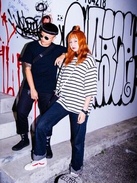 「Provocateur /// 煽動者（プログォケイター）のアイテム」を使った、Stingさん（メンズ・160cm）の秋コーディネート