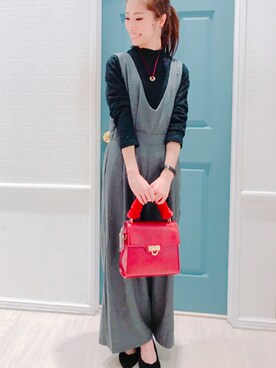 「アイテム（つなぎ/オールインワン、その他）」を使った、clearくずはモールさん（レディース・160cm）の冬コーディネート