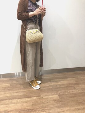 「OZOC（オゾック）のアイテム（カーディガン/ボレロ）」を使った、気分屋さんさん（レディース・169cm）の春コーディネート