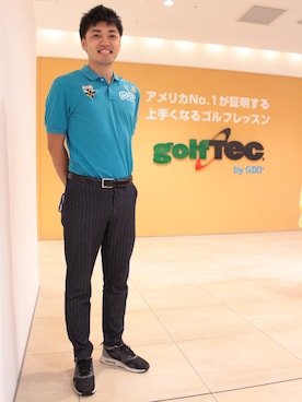 「PEARLY GATES（パーリーゲイツ）のアイテム（トップス）」を使った、RYOさん（メンズ・180cm）の夏コーディネート
