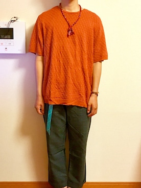 「O　-（オー）のアイテム」を使った、tanさん（メンズ・176cm）の夏コーディネート