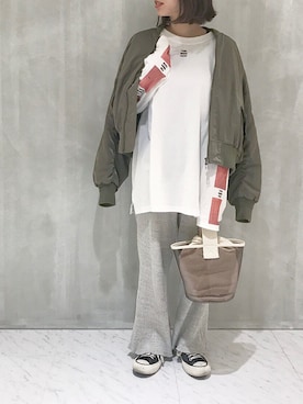 「Another Edition（アナザーエディション）のアイテム（ブルゾン）」を使った、yanさん（レディース・150cm）の冬コーディネート