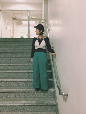 「Another Edition」｜「アイテム（サンダル）」を使った、yanさん（レディース・150cm）の冬コーディネート