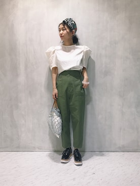 「Another Edition」｜「アイテム（トートバッグ）」を使った、yanさん（レディース・150cm）の春コーディネート