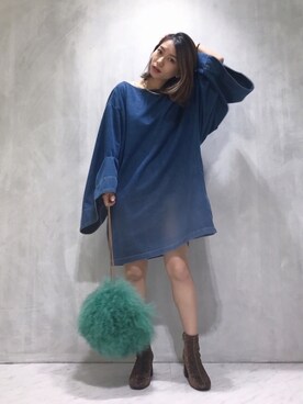 「Another Edition」｜「アイテム（ブーツ）」を使った、yanさん（レディース・150cm）の秋コーディネート