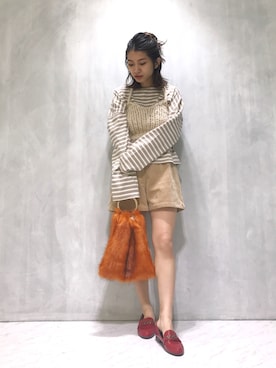 「Another Edition」｜「アイテム（ローファー）」を使った、yanさん（レディース・150cm）の秋コーディネート