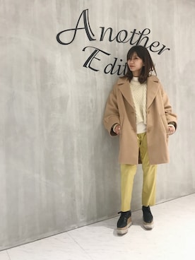 「Another Edition」｜「アイテム（その他アウター）」を使った、yanさん（レディース・150cm）の冬コーディネート