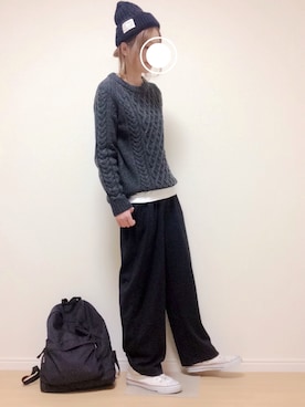 mi-ka*さん（レディース・163cm）の冬コーディネート