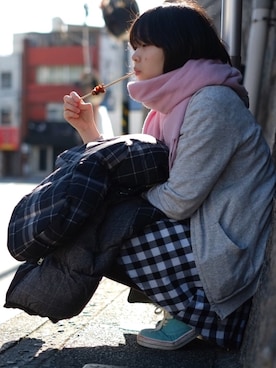「AS as know as（エーエス アズノウアズ）のアイテム（ジャケット/アウター）」を使った、りんさん（レディース・160cm）の秋コーディネート