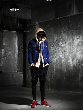 「ByTheR（バイザアール）のアイテム」を使った、BytheR_JPさん（メンズ・178cm）の春コーディネート