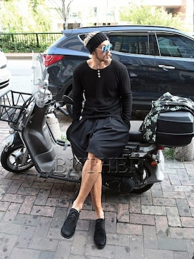 「ByTheR（バイザアール）のアイテム」を使った、BytheR_JPさん（メンズ・178cm）の夏コーディネート