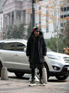 「ByTheR（バイザアール）のアイテム」を使った、BytheR_JPさん（メンズ・178cm）の冬コーディネート