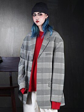 「ByTheR（バイザアール）のアイテム」を使った、BytheR_JPさん（レディース・165cm）の冬コーディネート