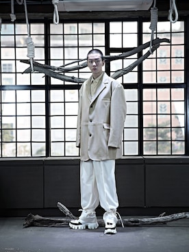 「pants」｜「アイテム（ジャケット/アウター）」を使った、BytheR_JPさん（メンズ・178cm）の冬コーディネート