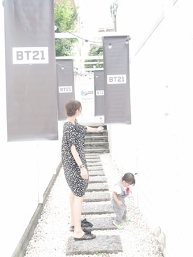「BTS」｜「アイテム（ワンピース/ドレス）」を使った、めーくんまま。さん（レディース・163cm）の冬コーディネート