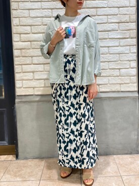 「テンセル」｜しまだ　りほさん（レディース・155cm）の春コーディネート