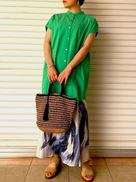 「BIANCA（ビアンカ）のアイテム」を使った、しまだ　りほさん（レディース・155cm）の春コーディネート