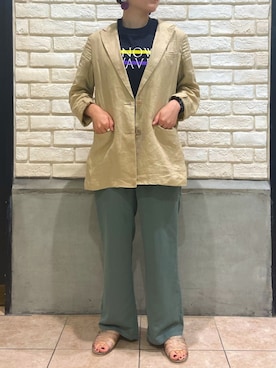 「KNOW WAVE（ノウ ウェイブ）のアイテム」を使った、しまだ　りほさん（レディース・155cm）の夏コーディネート