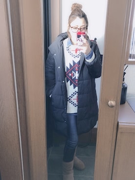 riiiie⭐️さん(レディース・163cm)の冬コーディネート