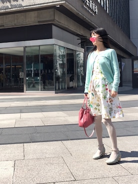「STRAWBERRY-FIELDS（ストロベリーフィールズ）のアイテム（ワンピース）」を使った、えいとまさん（レディース・156cm）の春コーディネート