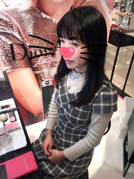 「STRAWBERRY-FIELDS（ストロベリーフィールズ）のアイテム（Tシャツ/カットソー）」を使った、えいとまさん（レディース・156cm）の春コーディネート