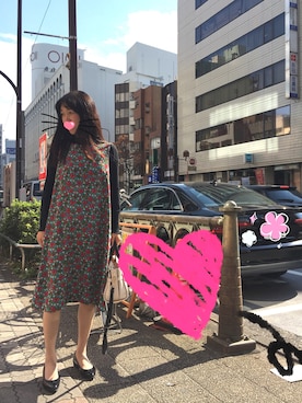 「Jocomomola（ホコモモラ）のアイテム（ワンピース/ドレス）」を使った、えいとまさん（レディース・156cm）の秋コーディネート