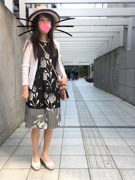 「STRAWBERRY-FIELDS（ストロベリーフィールズ）のアイテム（ワンピース）」を使った、えいとまさん（レディース・156cm）の春コーディネート