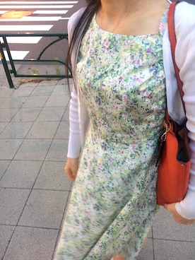 「STRAWBERRY-FIELDS（ストロベリーフィールズ）のアイテム（ワンピース）」を使った、えいとまさん（レディース・156cm）の夏コーディネート