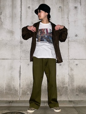 「SON OF THE CHEESE（サノバチーズ）のアイテム（その他アウター）」を使った、KOHEIさん（メンズ・173cm）の春コーディネート