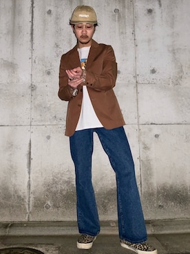「Nothing special（ナッシングスペシャル）のアイテム」を使った、KOHEIさん（メンズ・173cm）の春コーディネート