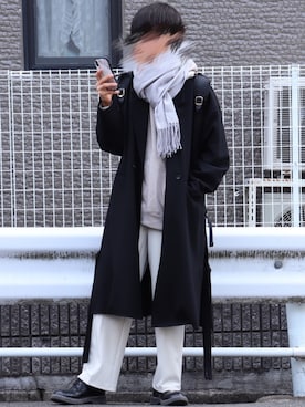 「ADRER（アドラー）のアイテム（バッグ）」を使った、きおさん（メンズ・168cm）の冬コーディネート