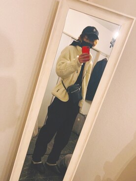 「Right-on（ライトオン）のアイテム（帽子）」を使った、Kさん（メンズ・175cm）の冬コーディネート