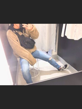 「アイテム（ブルゾン）」を使った、歯さん（メンズ・163cm・10代）の冬コーディネート