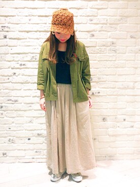 こうのりなさん（レディース・154cm）の春コーディネート