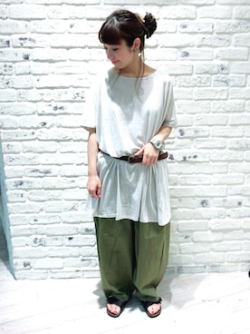 こうのりなさん（レディース・154cm）の春コーディネート