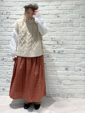 こうのりなさん（レディース・154cm）の秋コーディネート