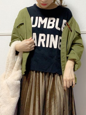 こうのりなさん(レディース・154cm)の秋コーディネート