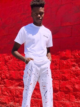 「white pants」｜Lavenderさん（メンズ・180cm）の秋コーディネート