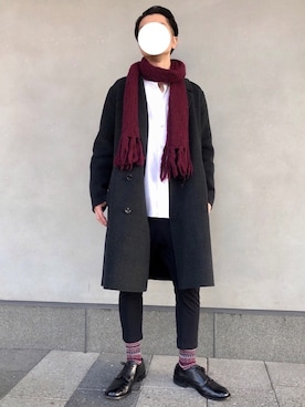 KNOTTのチェスターコートを使った人気ファッション