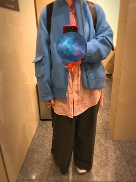 「I am I in fact...（アイアムアイインファクト）のアイテム（ブルゾン）」を使った、pppchanさん（レディース・156cm）の春コーディネート