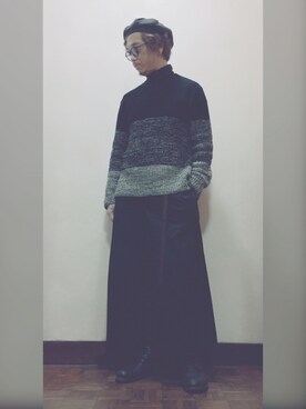 Ka Wai Liangさん（メンズ・170cm）の冬コーディネート