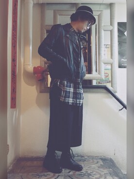 Ka Wai Liangさん（メンズ・170cm）の冬コーディネート