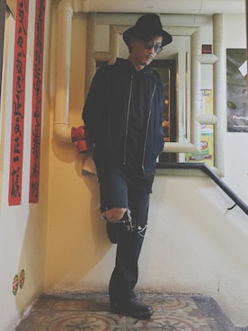 Ka Wai Liangさん（メンズ・170cm）の冬コーディネート