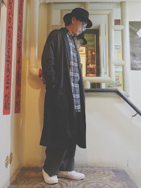 Ka Wai Liangさん（メンズ・170cm）の冬コーディネート