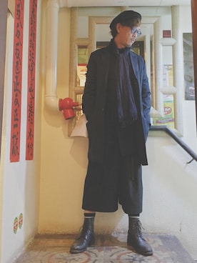 Ka Wai Liangさん（メンズ・170cm）の冬コーディネート