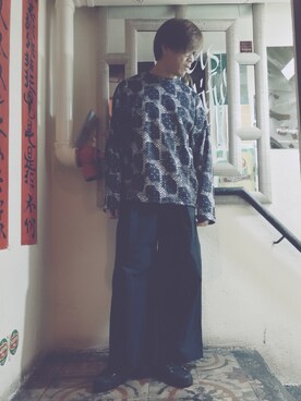 「SPALWART（スパルウォート）のアイテム」を使った、Ka Wai Liangさん（メンズ・170cm）の秋コーディネート