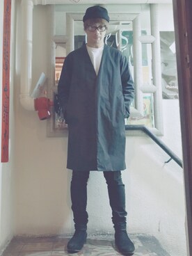 Ka Wai Liangさん（メンズ・170cm）の冬コーディネート