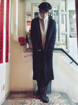「SPALWART（スパルウォート）のアイテム」を使った、Ka Wai Liangさん（メンズ・170cm）の春コーディネート